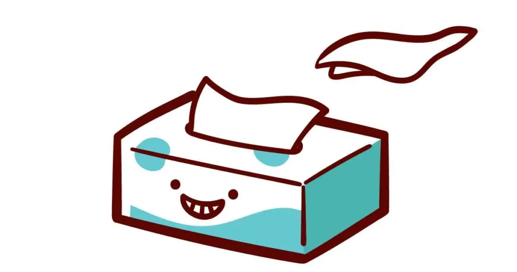ティッシュケースのイラスト